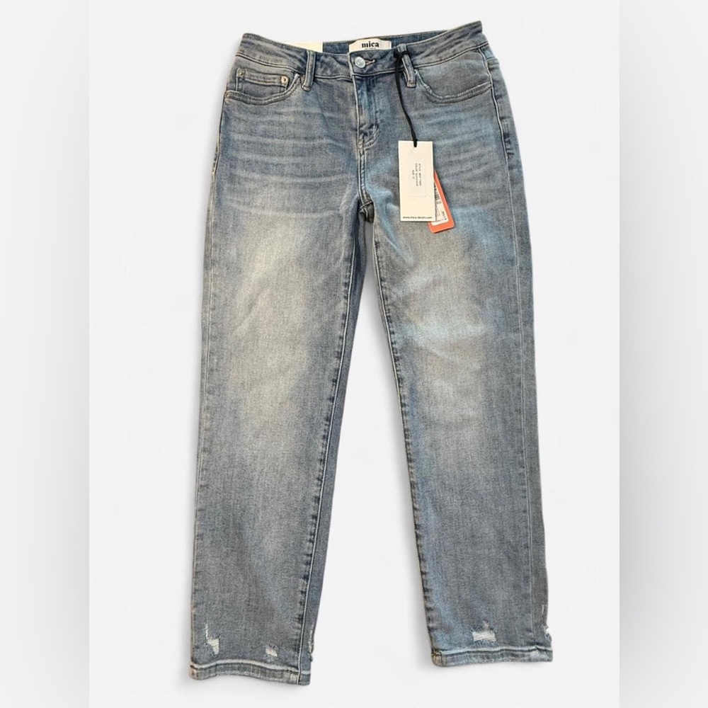NWT Mica Denim Light Blue Straight Leg Jeans